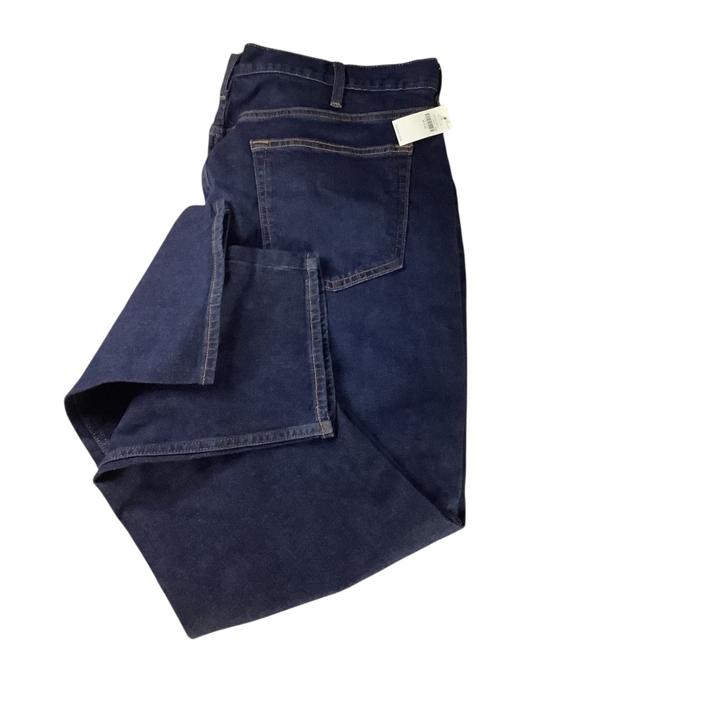Old Navy Athletic Taper Jeans Womens 40x32 Dark Wash Blue Built-In Flex Denim